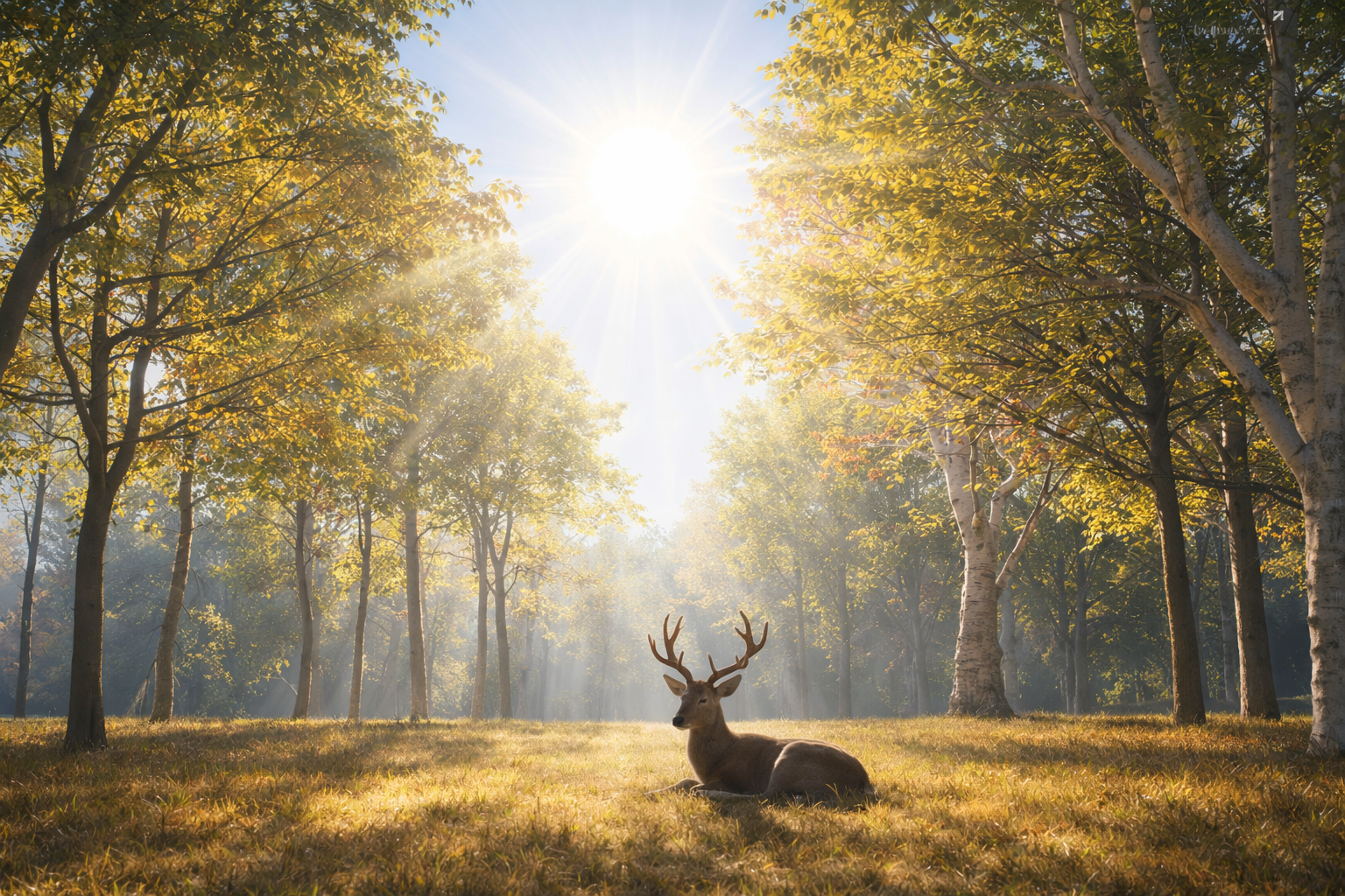 Serene daytime landscape